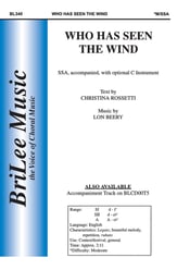 Who Has Seen the Wind? SSA choral sheet music cover